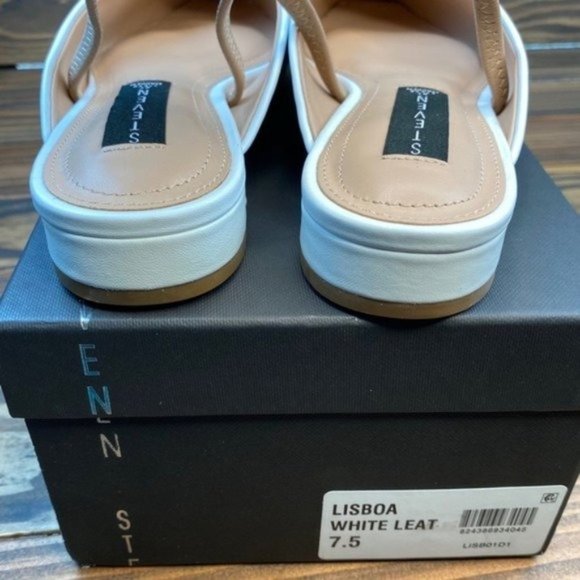 White Steve Madden 7.5 Lusta Slingback Pump Shoes - Picture 8 of 8